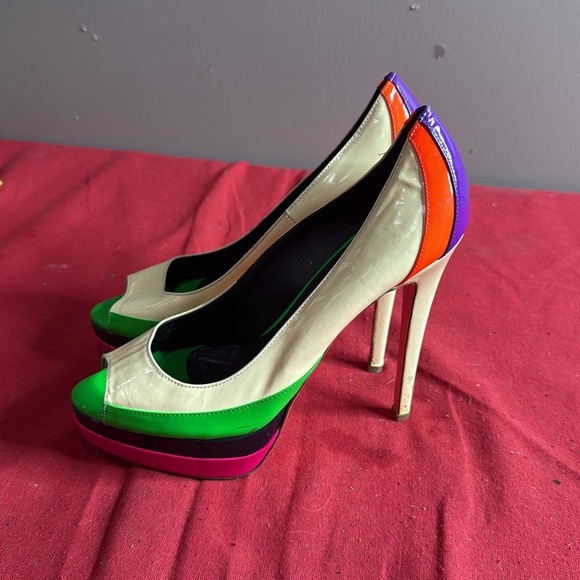 Ruthie Davis Multicolor Platform Heels - Picture 3 of 7